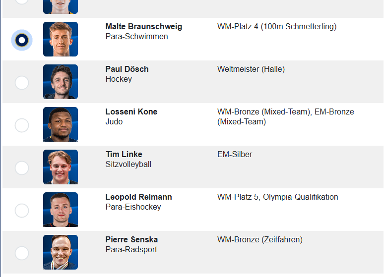 Bild zu Berlins Sportler des Jahres: Stimmt ab